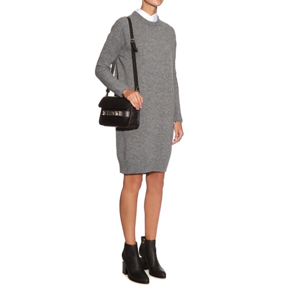 Acne Studios Oversized Gray Lambswool Sweater Dress - Size Small - Picture 11 of 17